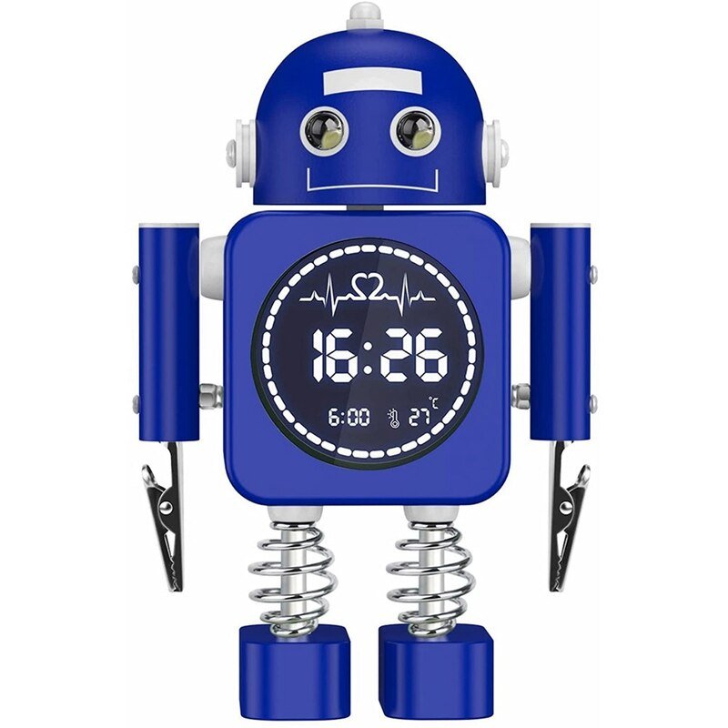 Réveil enfant robot digital avec température